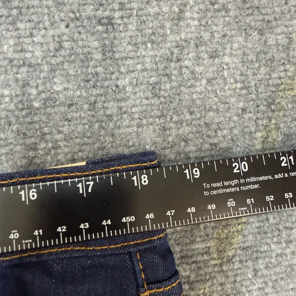 Levi's 512 Slim Taper Jeans Irregular Dark Indigo Blue Size 36 x 32